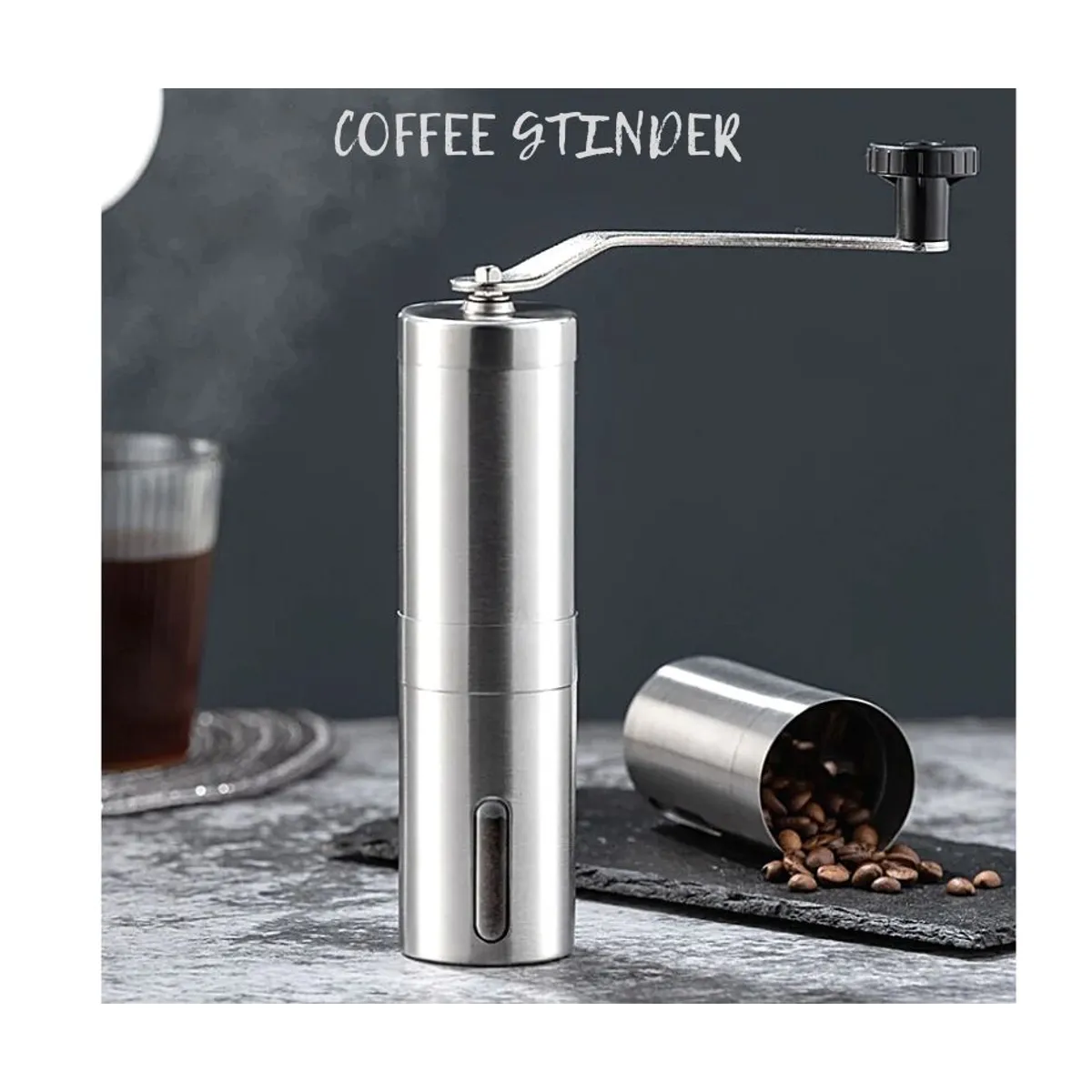 GENERICO - Molinillo manual de granos acero