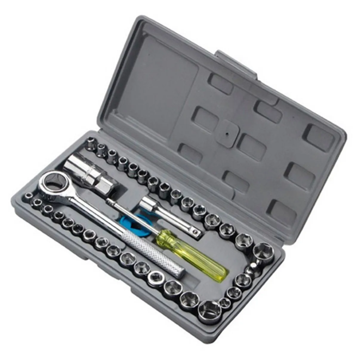 AIWA - SET DE DADOS DE HERRAMIENTAS  X 40 PIEZAS 1/4 & 3/8