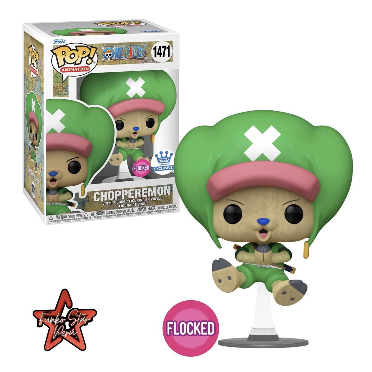 FUNKO - Funko Pop de Chopperemon One Piece Exclusivo Flocked
