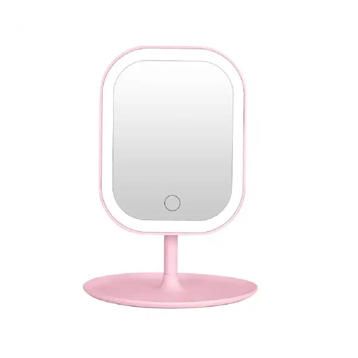 GENERICO - Espejo Led con Luz Regulable - Color Rosado