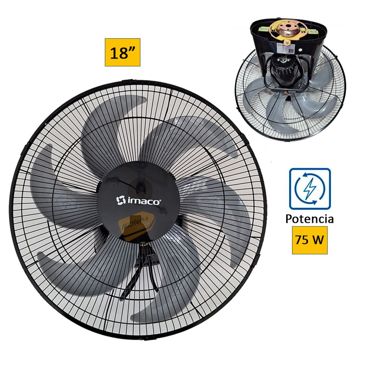 IMACO - Ventilador de Techo Orbital  OCF7919 de 3 Velocidades