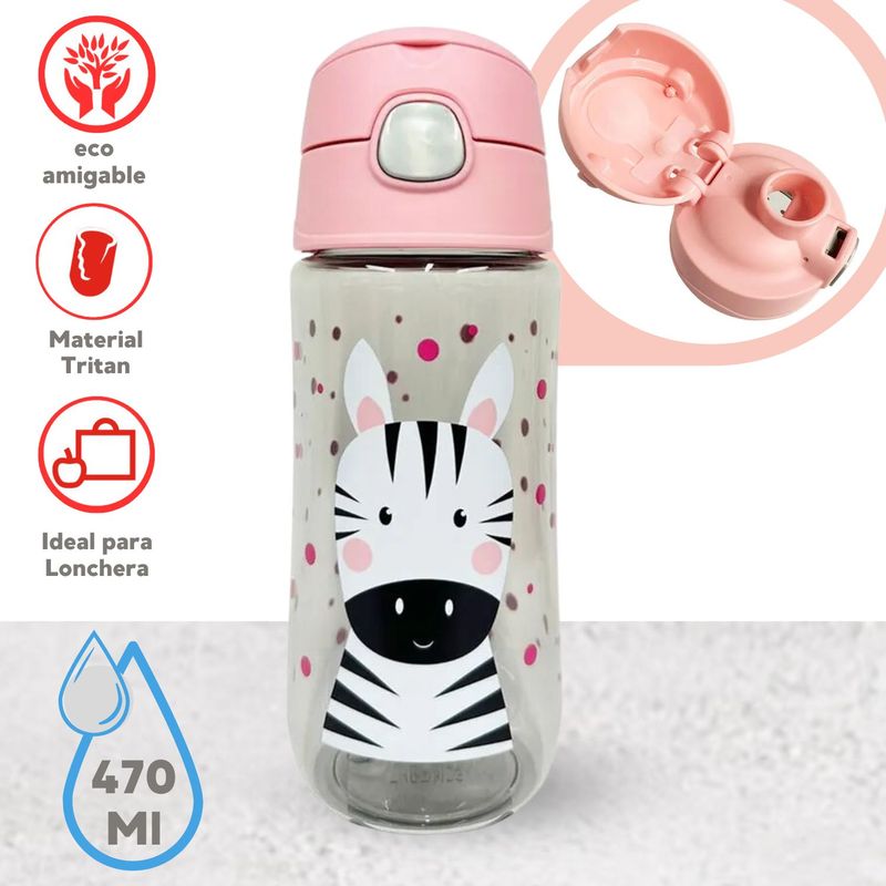THERMOS - Botella hidratante para niños Zebra  470ml