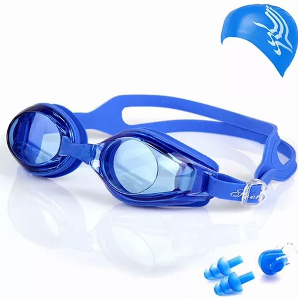 DENISASAA - Juego de gafas de natación antivaho de natación - Azul
