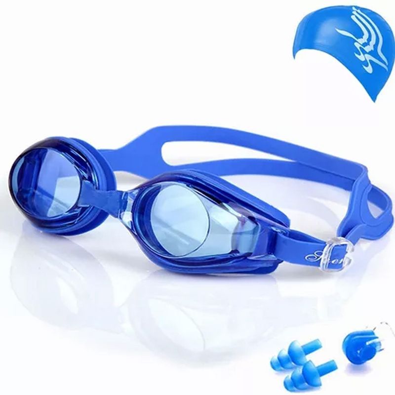 DENISASAA - Juego de gafas de natación antivaho de natación - Azul