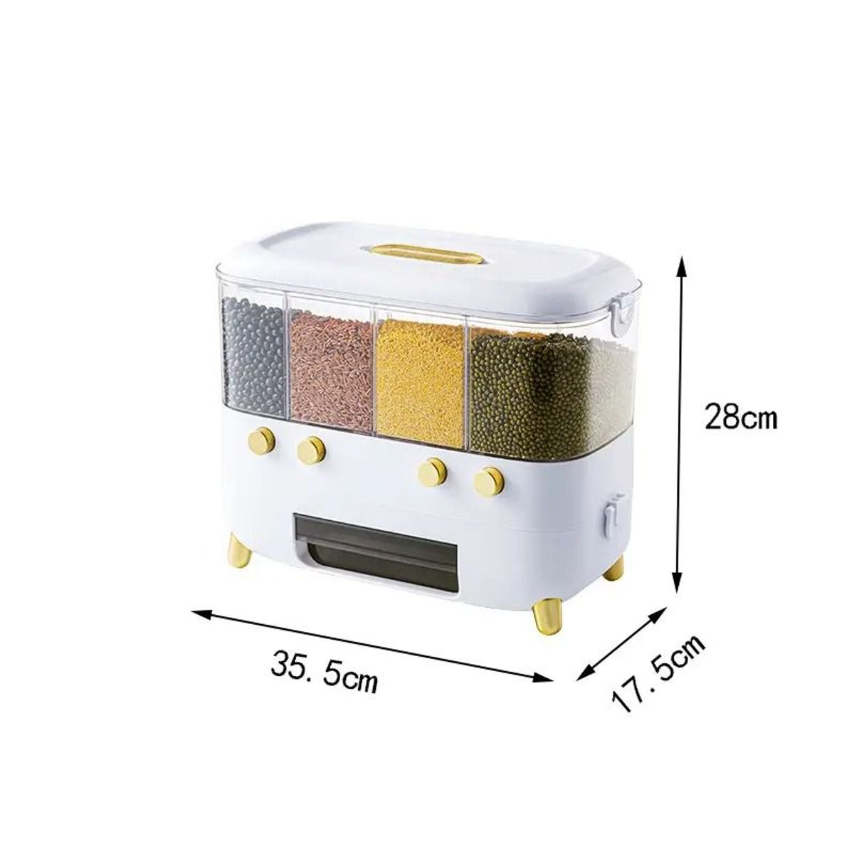 GENERICO - Dispensador de arroz,  cereales, granos secos