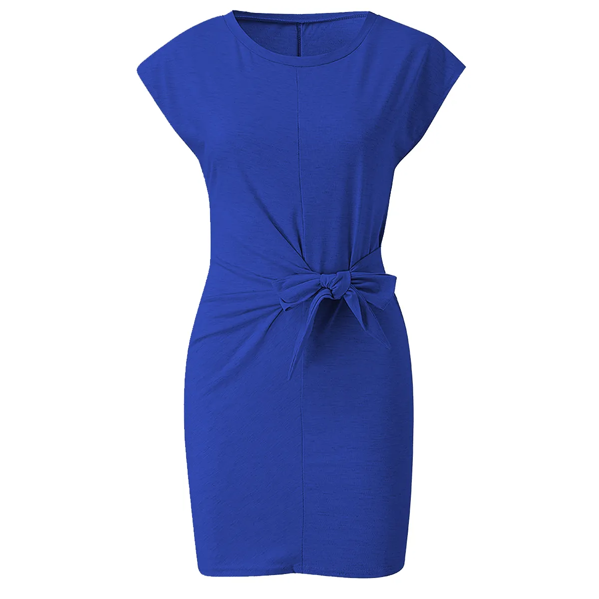 ZIMRAHYG - Vestidos ajustados en la cintura de manga corta para mujeres