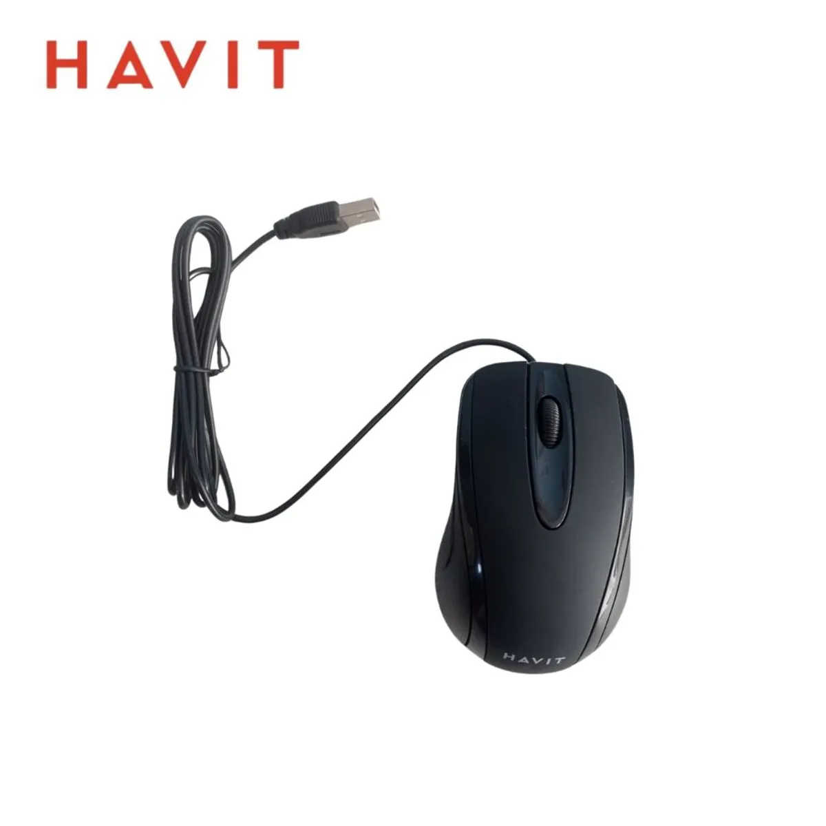 HAVIT - Mouse Alámbrico HAVIT HV-MS753 Sensor Óptico con conector USB - BK
