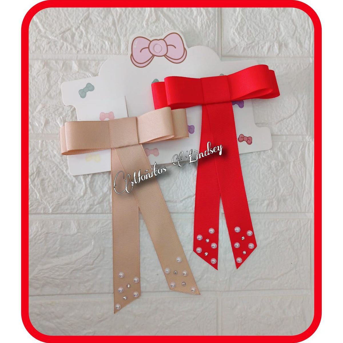 GENERICO - Lazo Coquette x2 - Moñitos Lindsey