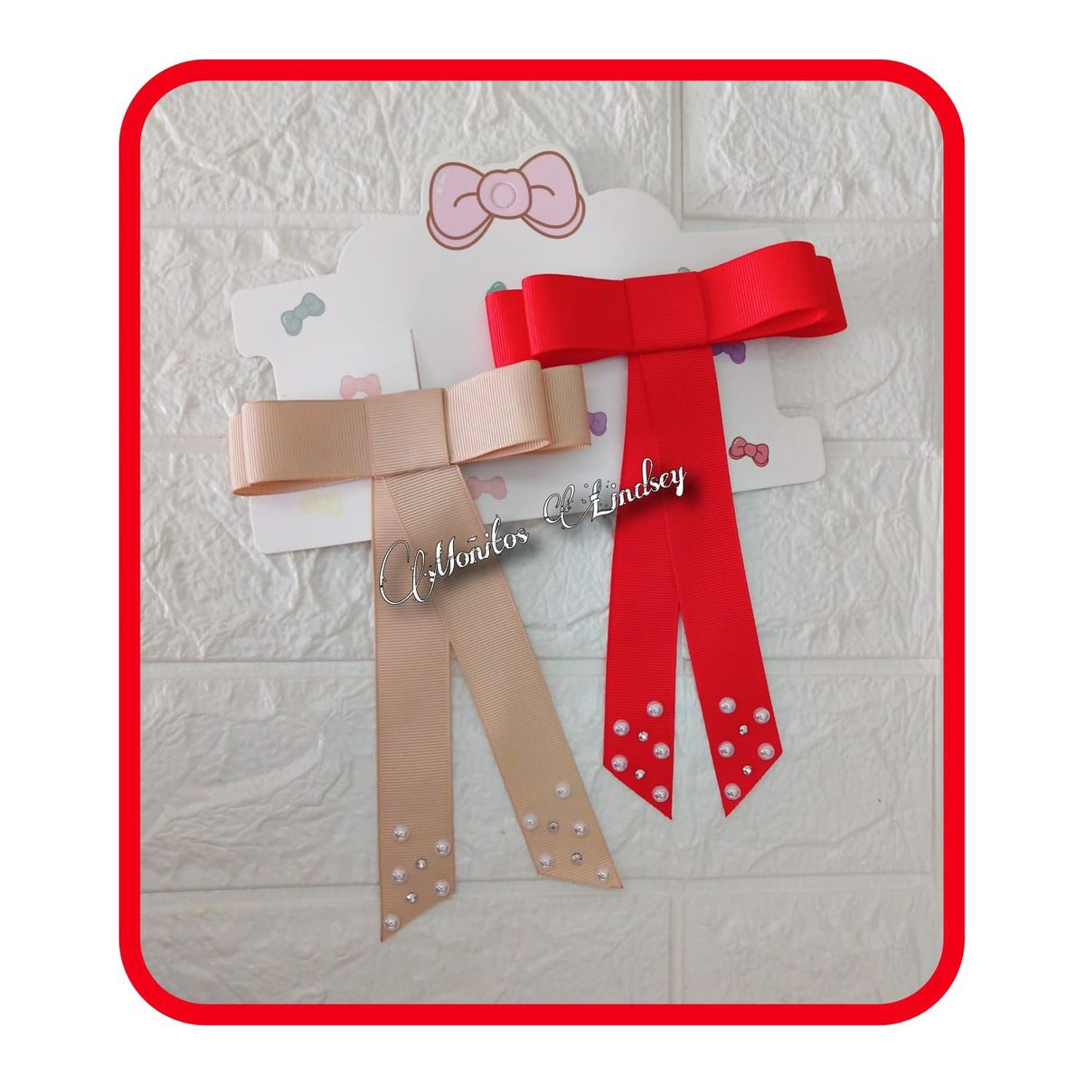GENERICO - Lazo Coquette x2 - Moñitos Lindsey