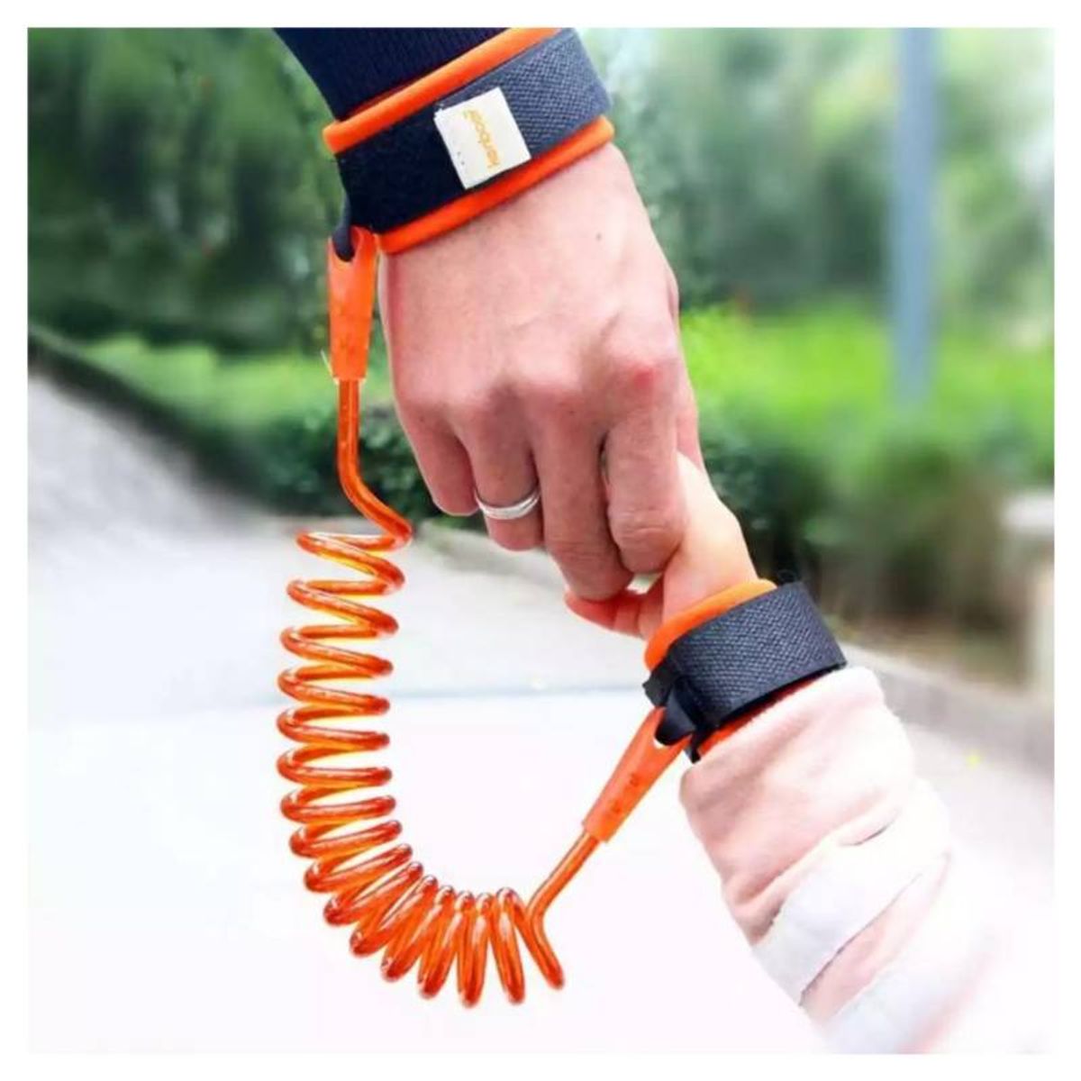 GENERICO - PULSERA DE SEGURIDAD ANTIPERDIDAS PARA NIÑOS - NARANJA