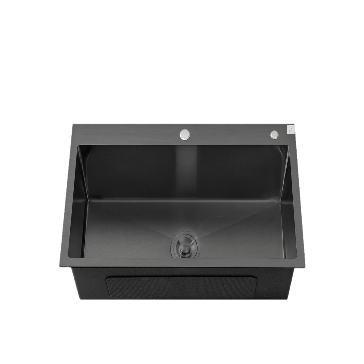 GENERICO - LAVADERO DE ACERO 1 POZA   60 X 45 BLACK R-INOX