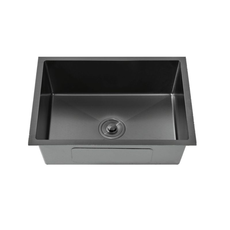 GENERICO - LAVADERO DE ACERO 1 POZA  60 X 46  BLACK  R-INOX