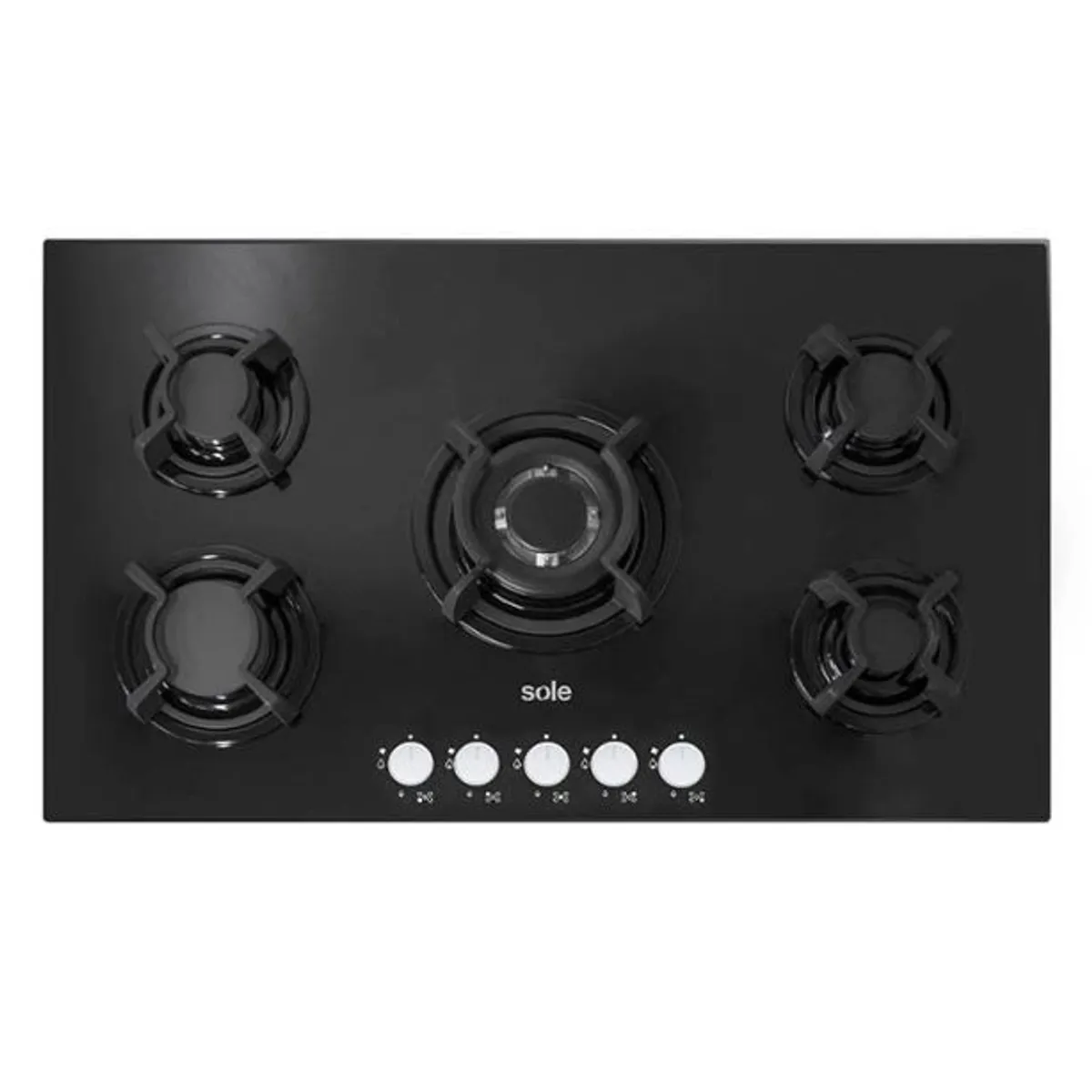 SOLE - Cocina empotrable Sole vidrio templado SOLCO033 5 hornillas
