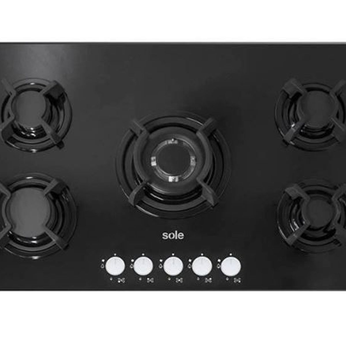 SOLE - Cocina empotrable Sole vidrio templado SOLCO033 5 hornilla