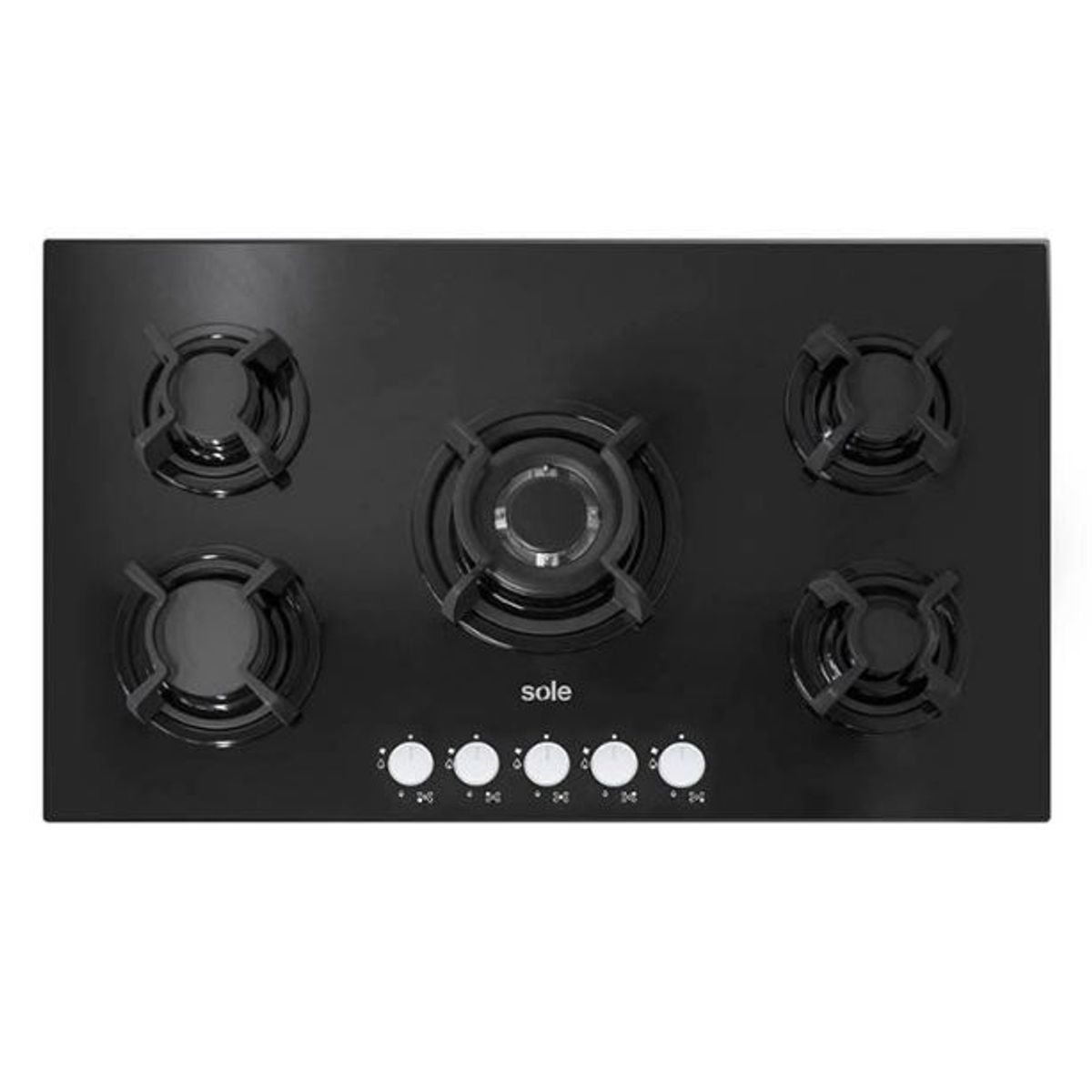 SOLE - Cocina empotrable Sole vidrio templado SOLCO033 5 hornilla
