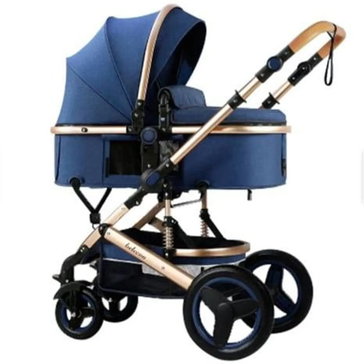 GENERICO - Coche Baby Cuna Leryan- Color Azul Marino