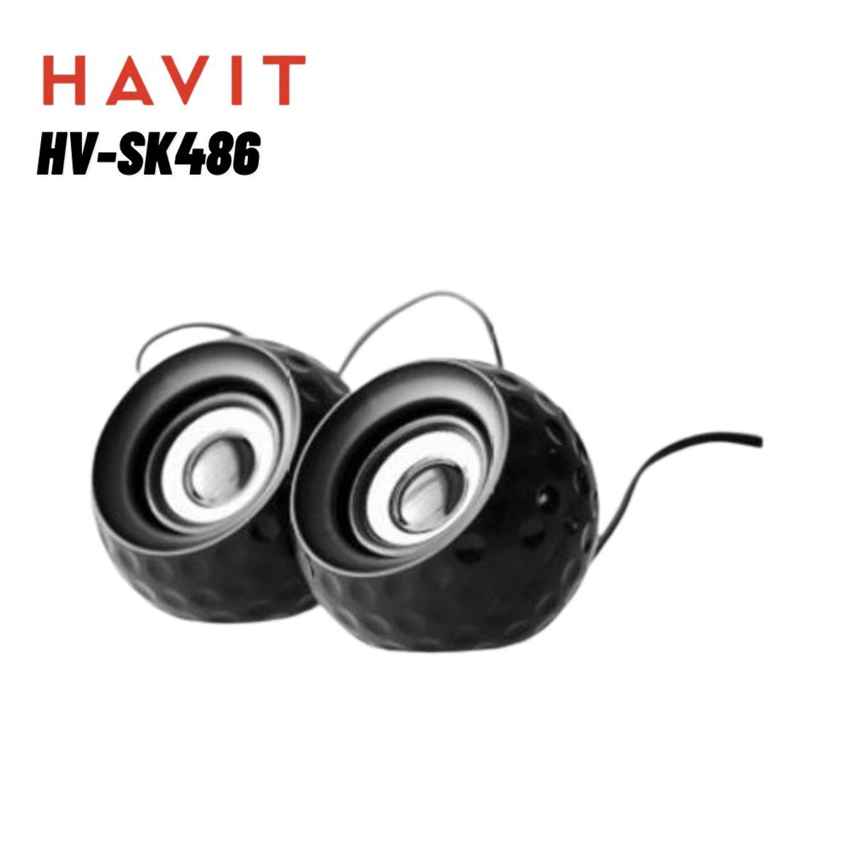 HAVIT - Havit HV-SK486 Parlante Alámbrico 6W USB 2.0 y entrada Auxiliar - BK