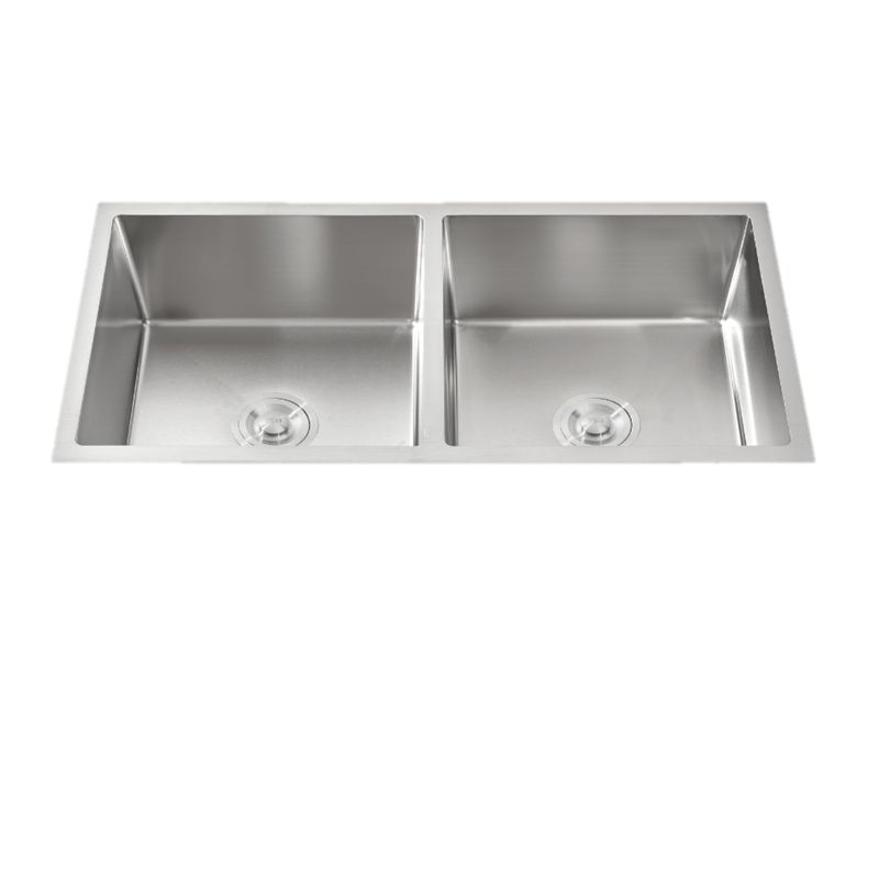 GENERICO - LAVADERO DE ACERO 2 POZA 81 X 48 RECTANGULAR R-INOX