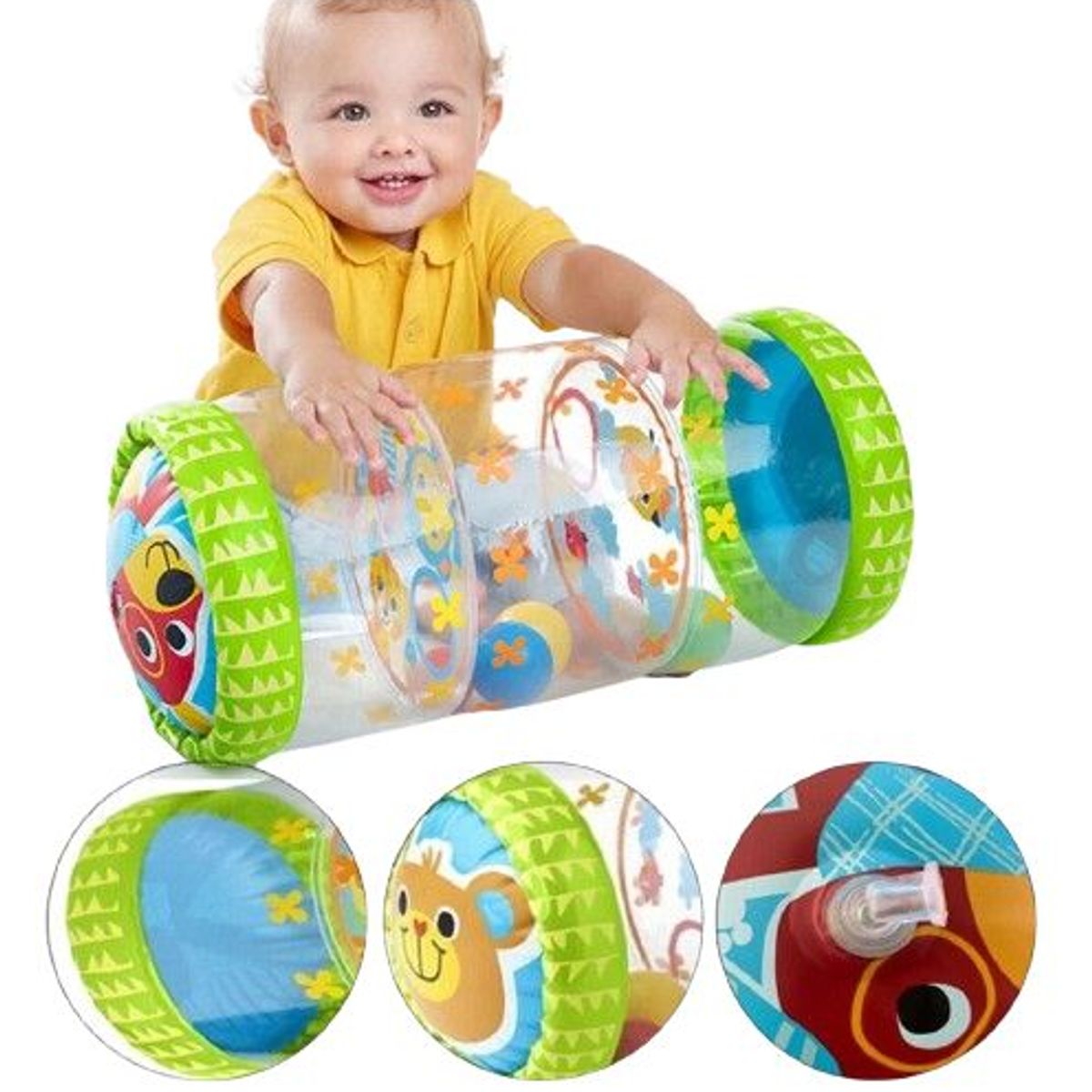GENERICO - JUGUETE DE ESTIMULACIÓN - RODILLO INFLABLE PARA BEBÉ