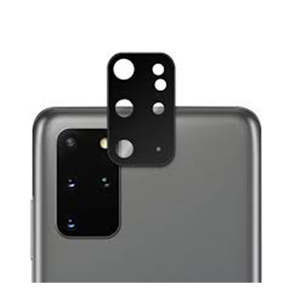 GENERICO - Vidrio Mica Templado Cámara Trasera Samsung S20 Plus Premium Negro