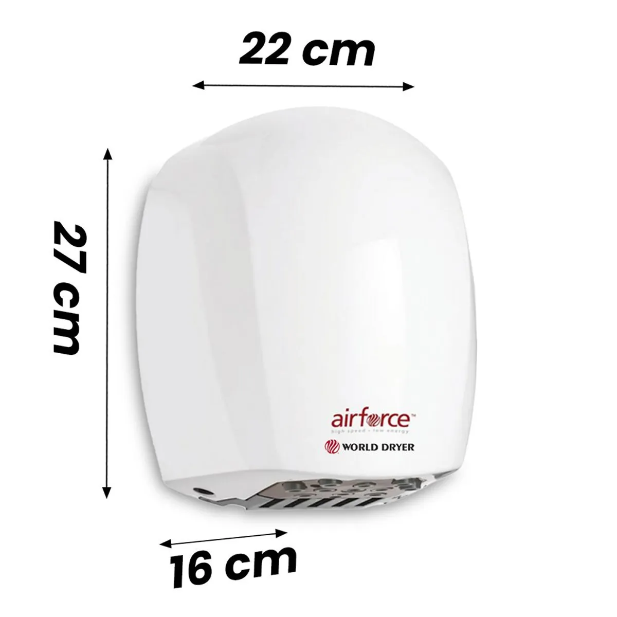 EXORIAM - Secador de Manos con Sensor Automatico 1100W AirForce J4