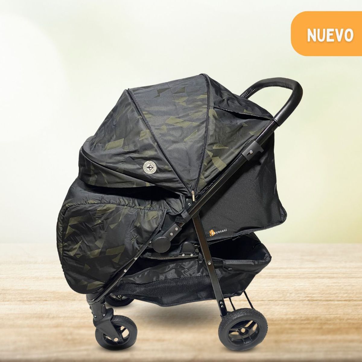 BABY HAPPY - Coche Cuna de Lujo «NEW VALENCIA» Graffiti Black