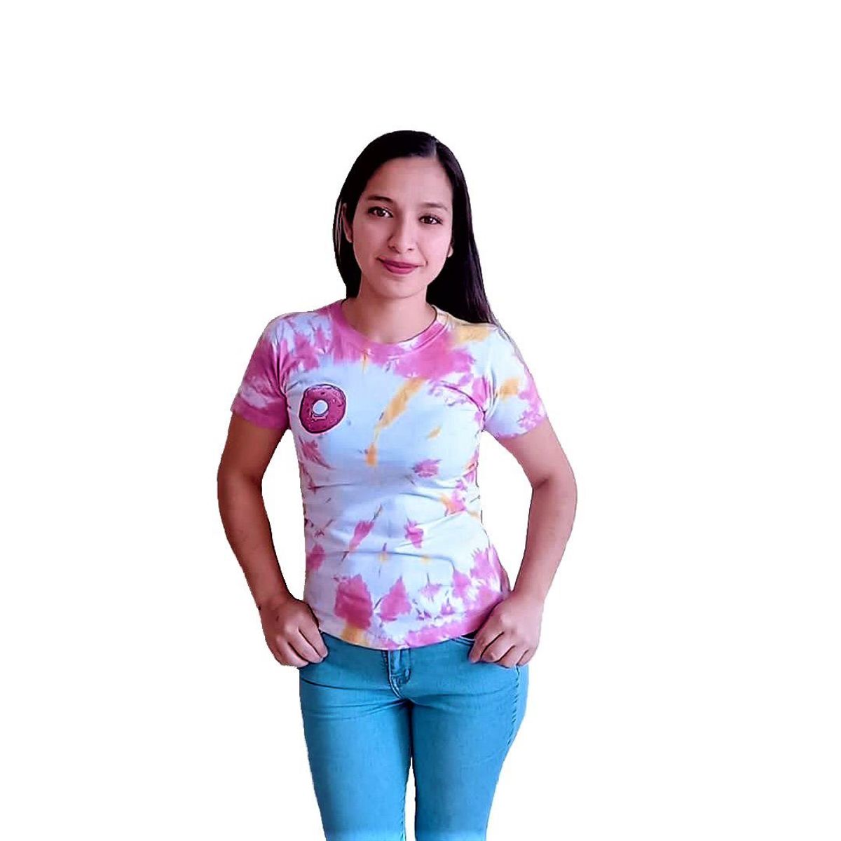 GENERICO - Polo Mujer Tye die Dona - Nathalie Love It - Multicolor