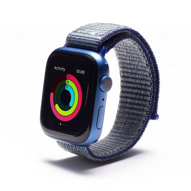 GEAR4 - Correa de reloj deportiva Gear4 Apple Watch de 45 44 42mm Azul Marino