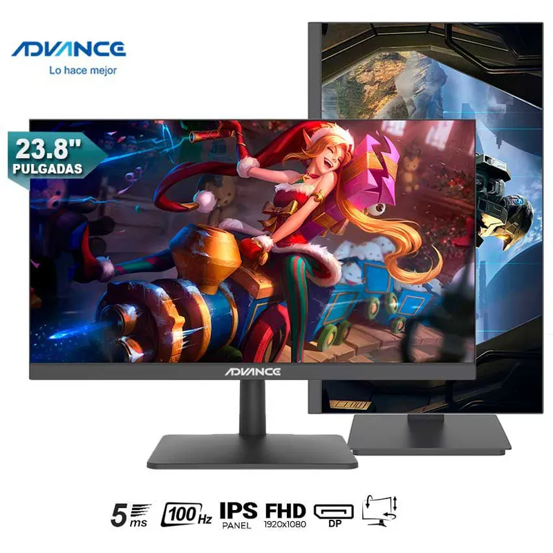 ADVANCE - Monitor Pivot Advance ADV-2450S IPS Full HD HDMI DP SPEAKER