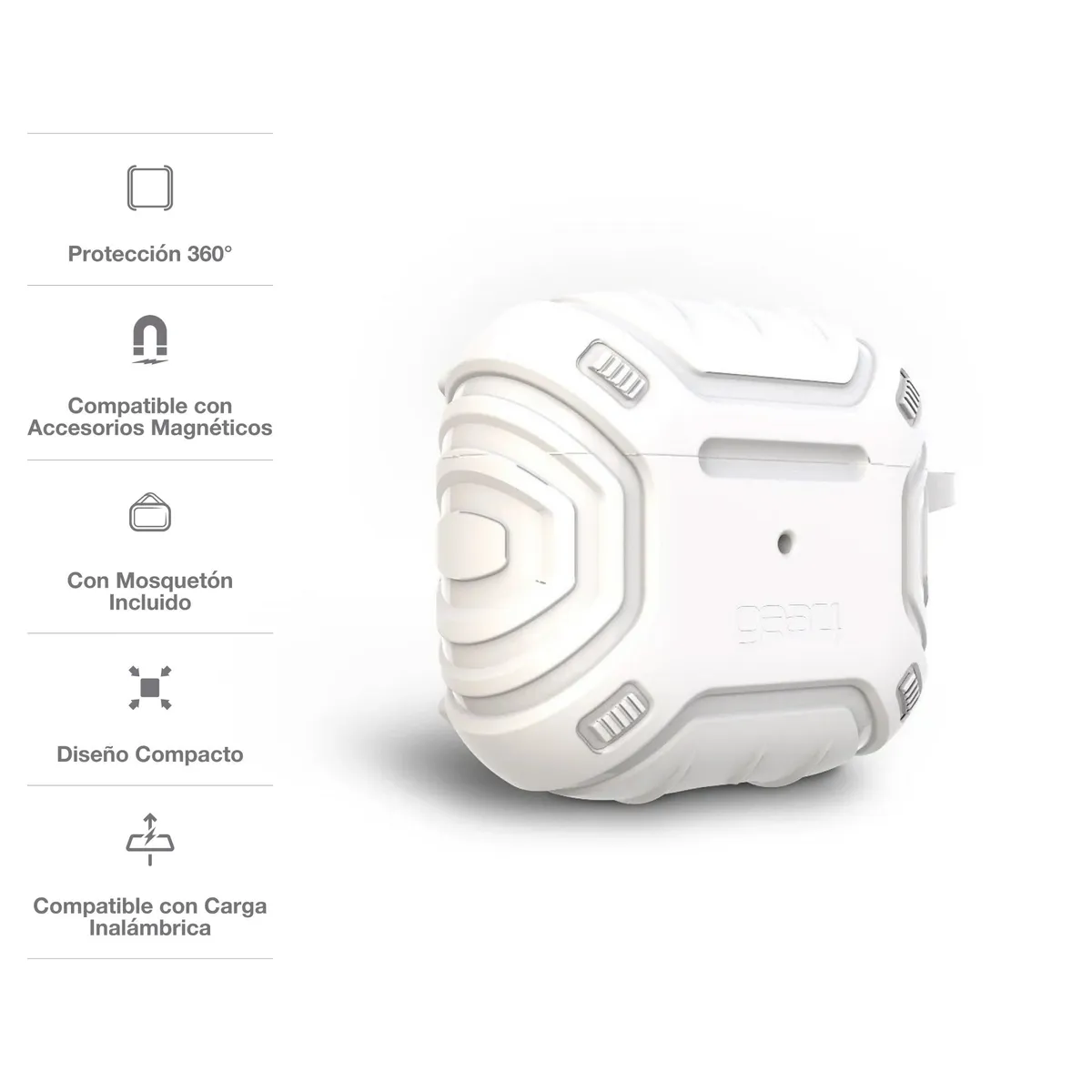 GEAR4 - Case Gear4 Apollo Snap para Airpods 3 - Blanco