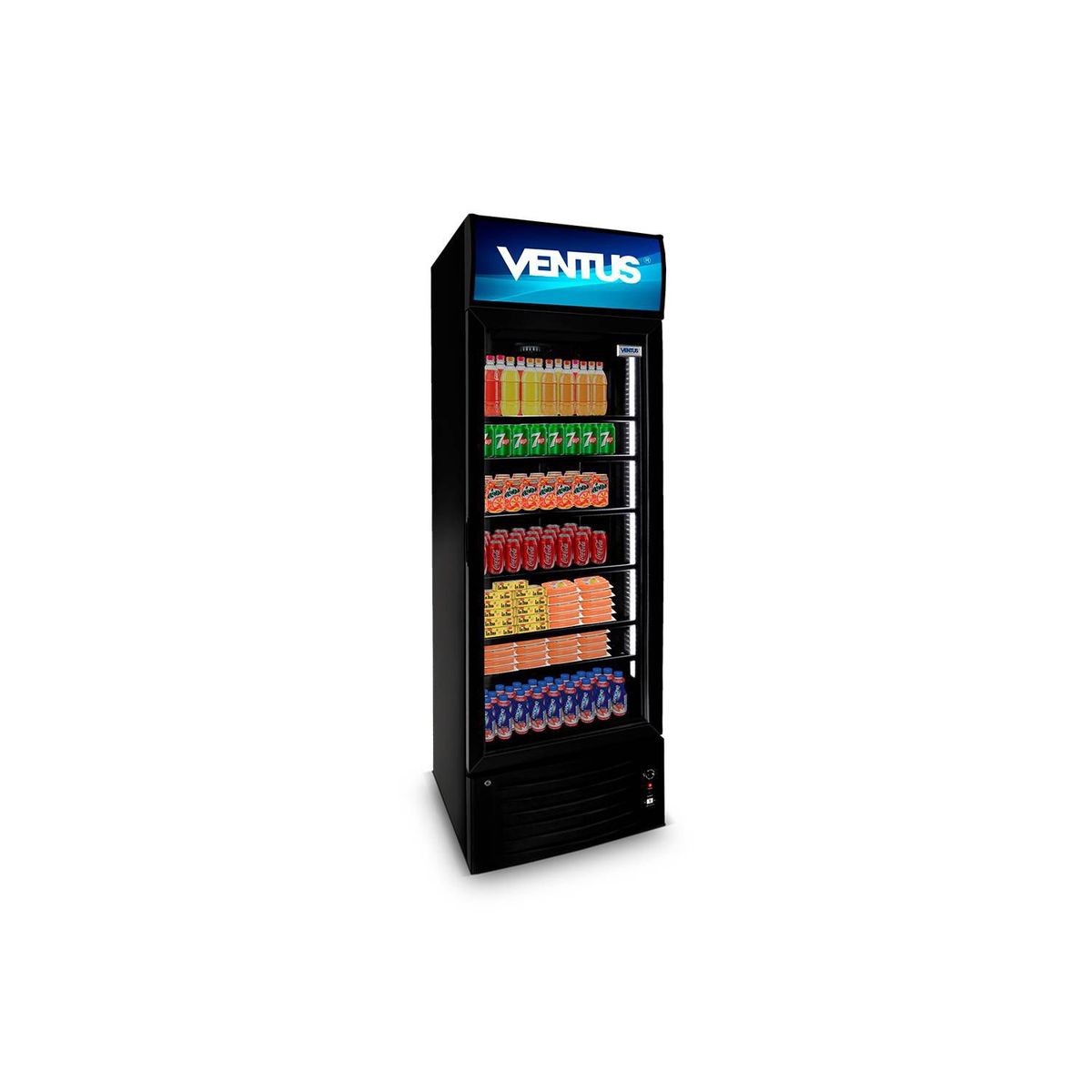 VENTUS - VISICOOLER VENTUS 360L 1 PUERTA LG-360 BLACK