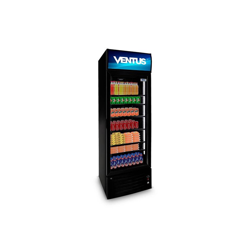 VENTUS - ventus visicooler 1 puerta 360L LG-360 BLACK - Negro.