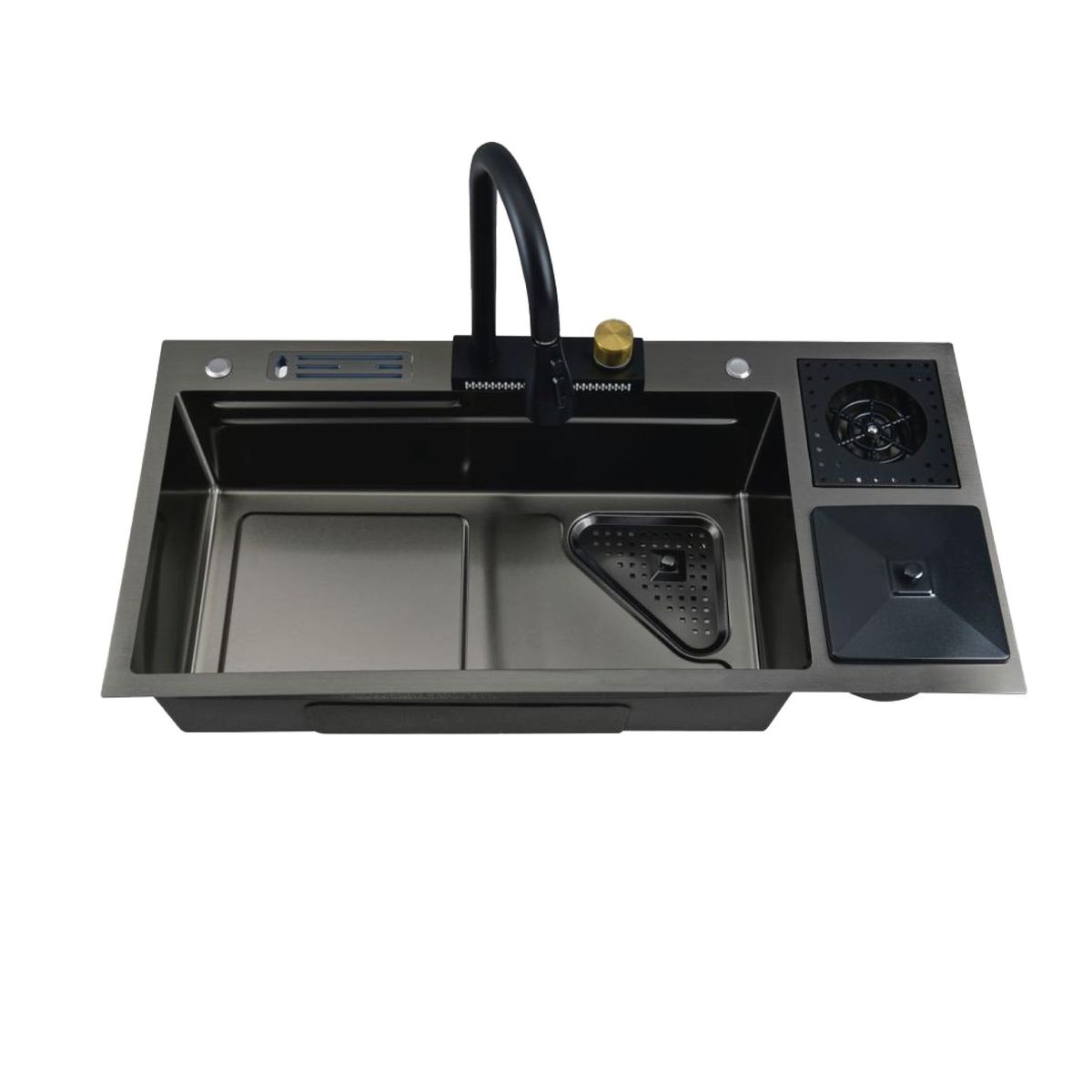 GENERICO - LAVADERO DE ACERO 1 POZA  94 X 45   BLACK  R-INOX