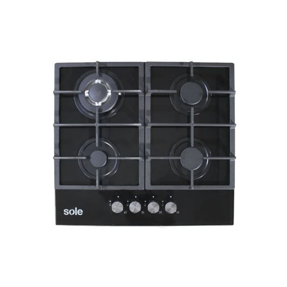 SOLE - Cocina Empotrable a Gas Sole 4 Hornillas Vidrio SOLCO045V2