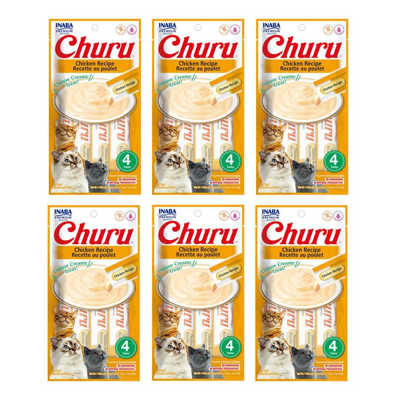 CHURU - Churu Snack Húmedo de Pollo para Gatos Pack x6