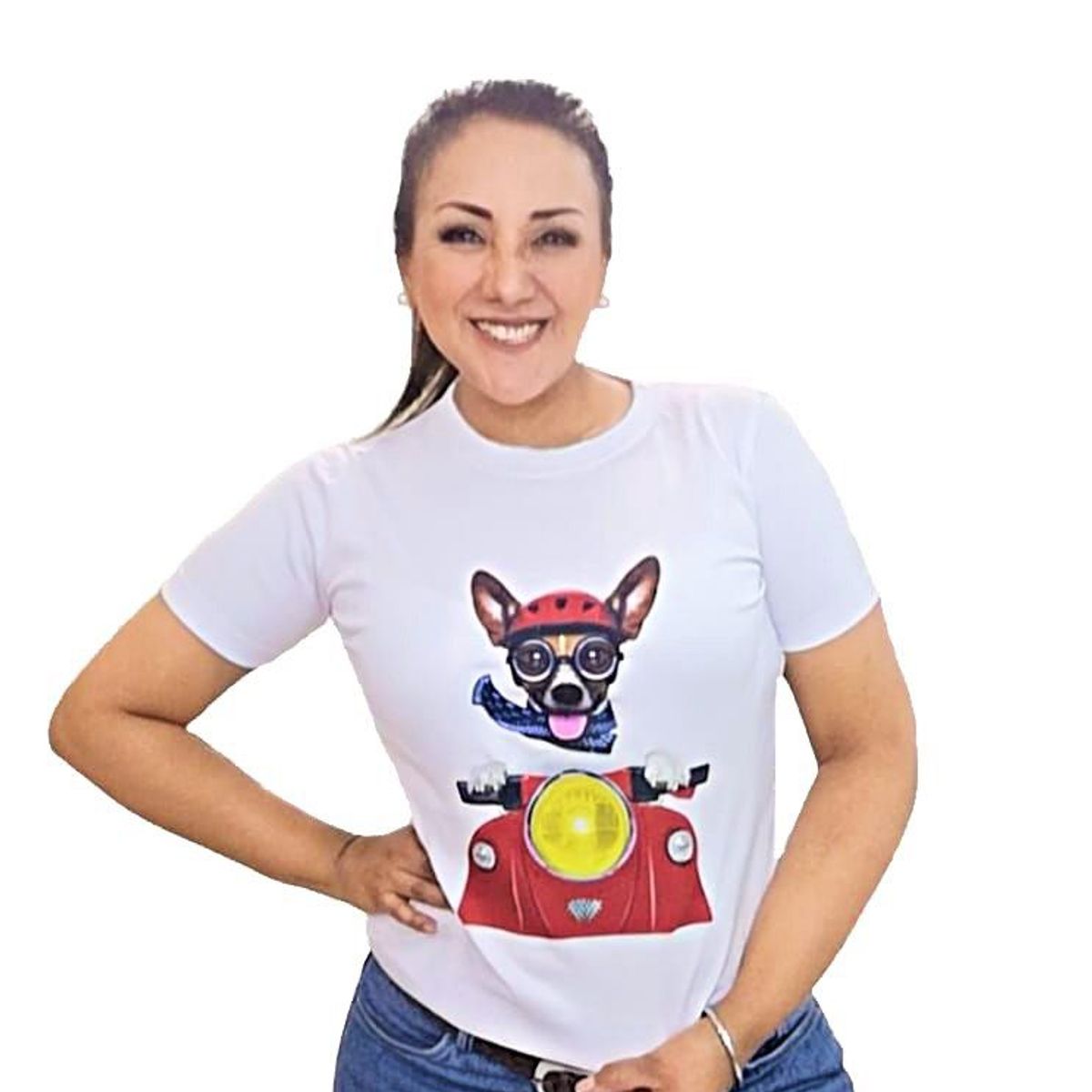 GENERICO - Polo Mujer Manga Corta Dog love