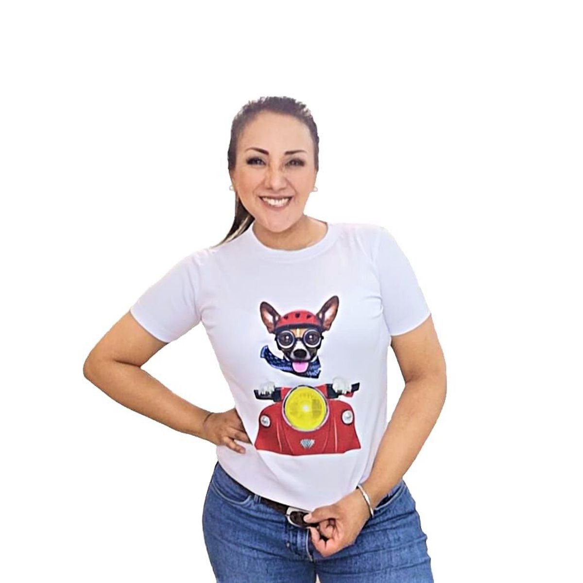 GENERICO - Polo Mujer Manga Corta Dog love