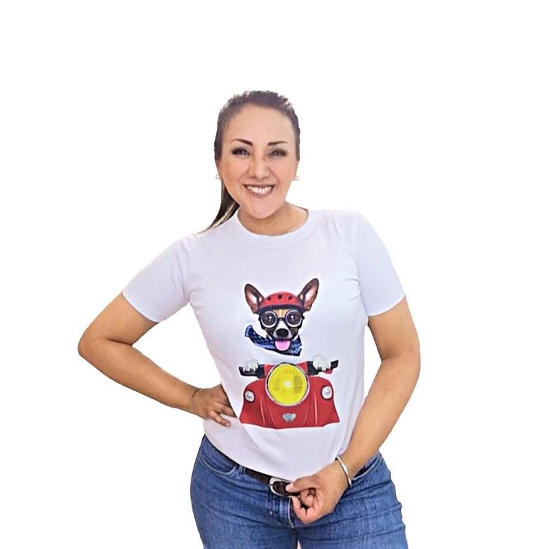 GENERICO - Polo Mujer Manga Corta Dog love