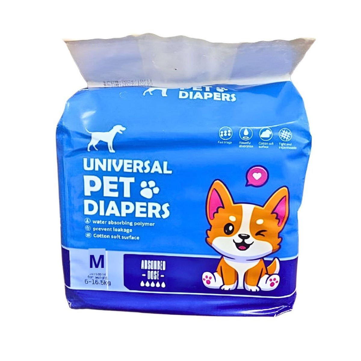 GENERICO - Pañales Desechables Para Perro Macho M