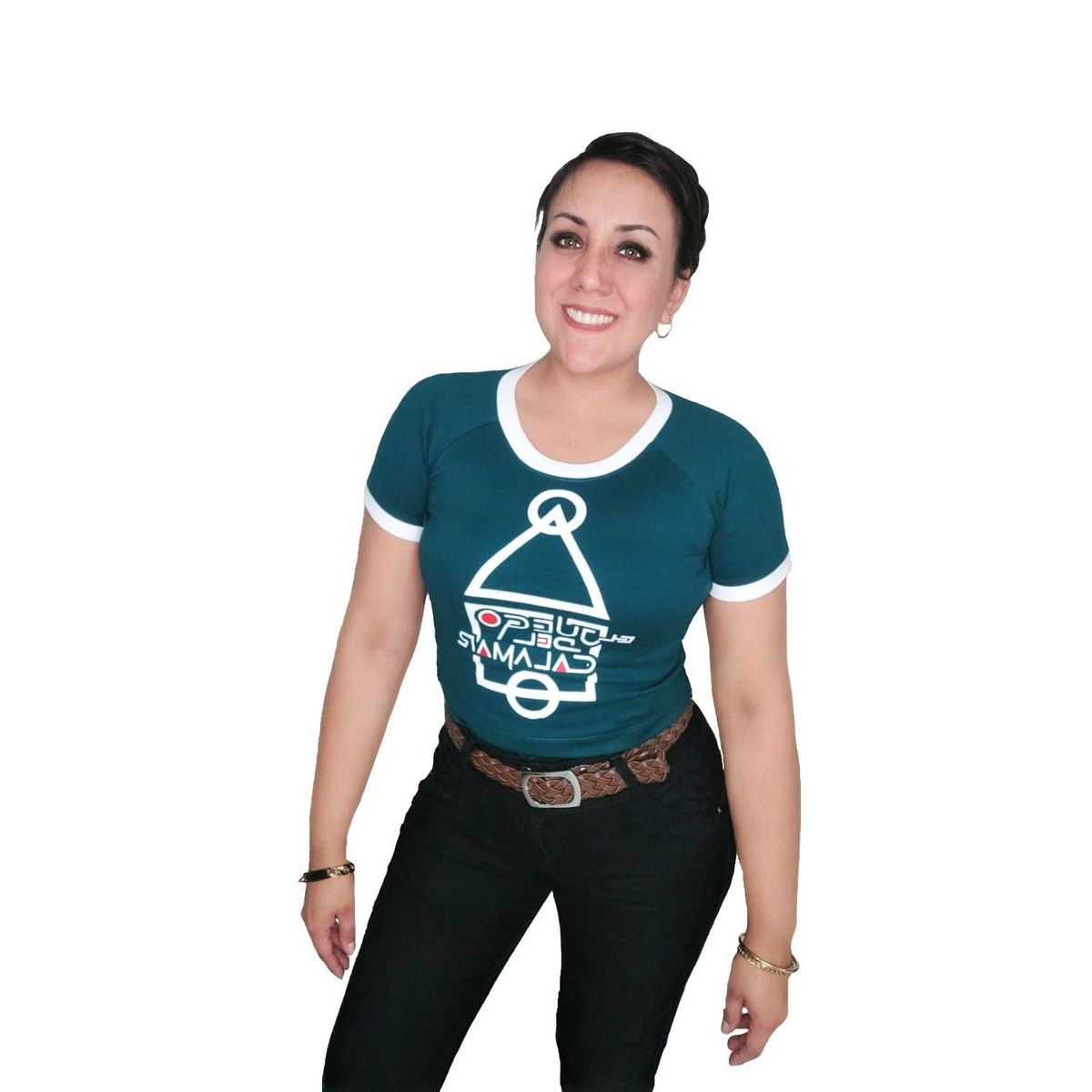 GENERICO - Polo Mujer Manga Corta Squid Game - Juego del Calamar - Verde