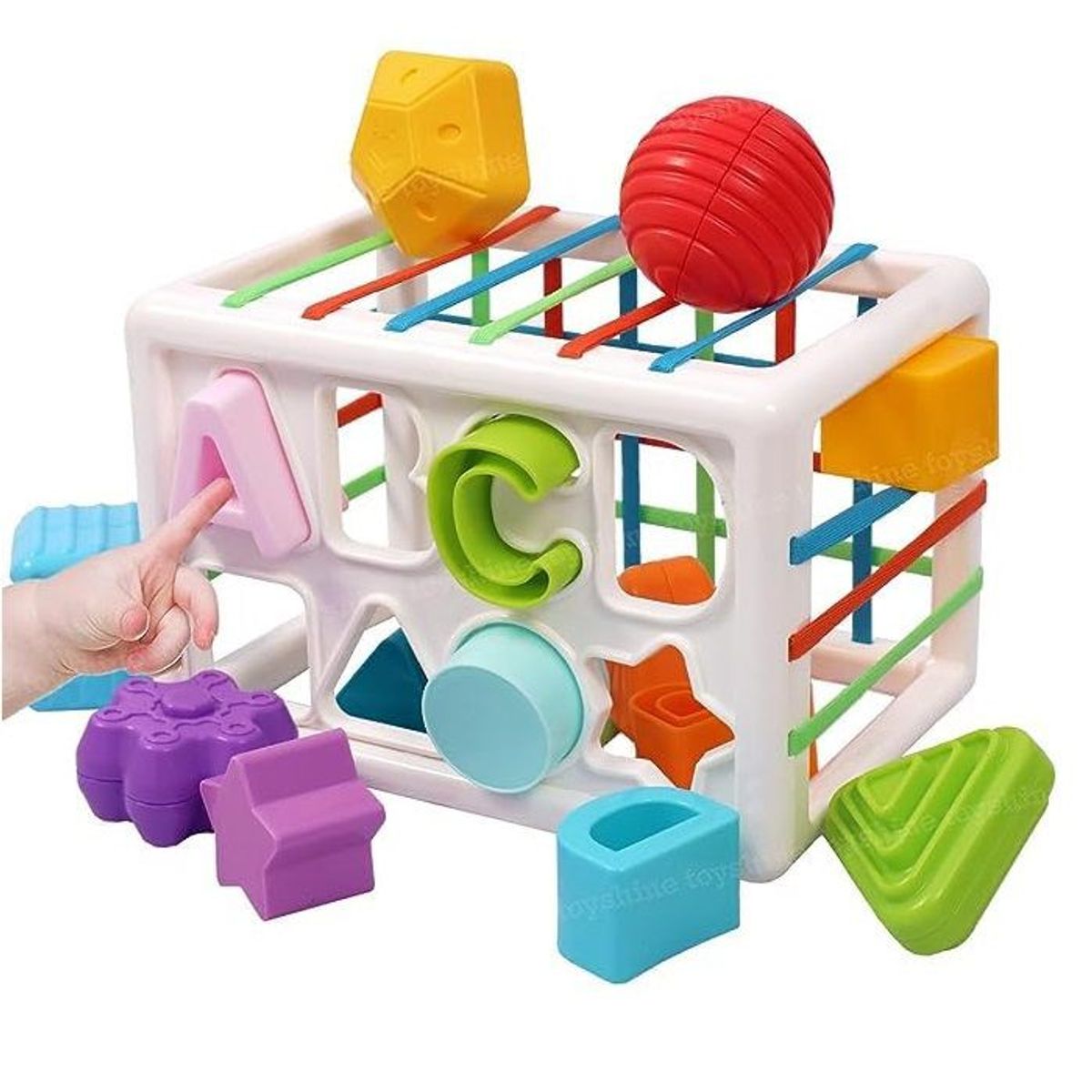 GENERICO - JUGUETE DIDACTICO - CUBO DE ACTIVIDADES SENSORIAL MONTESSORI