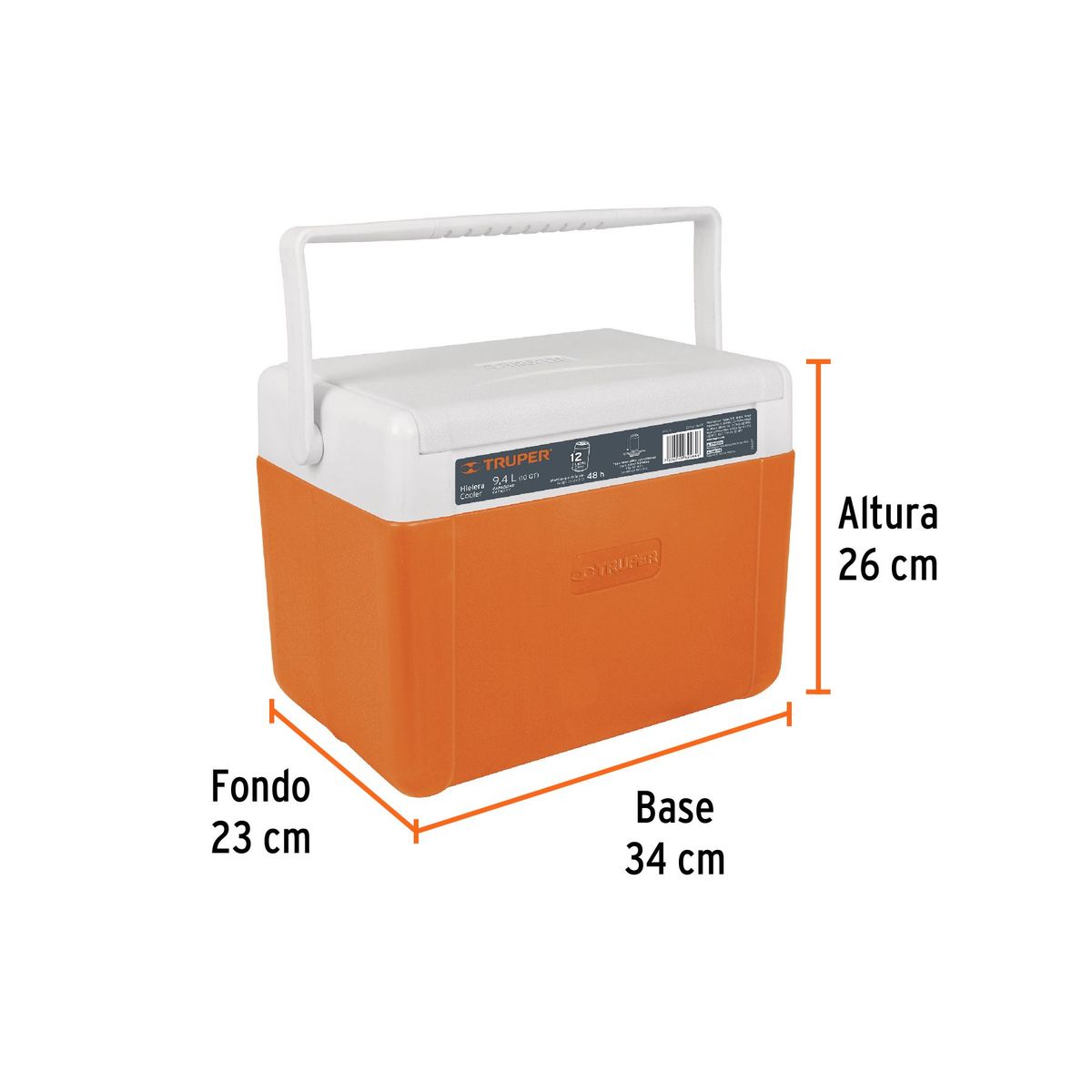 TRUPER - Hielera de 9.4 L