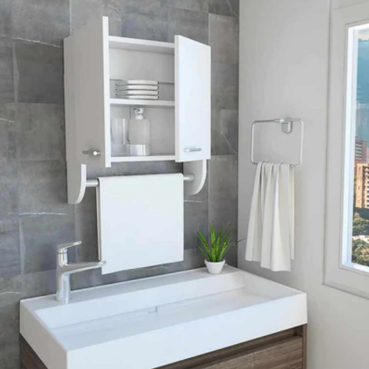 GENERICO - Gabinete de Baño Armado Bath Blanco - Petrox Home