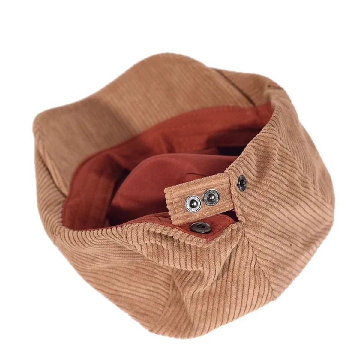 KAST PE - Boina Gorra Unisex de Corduroy Edwin - Camel