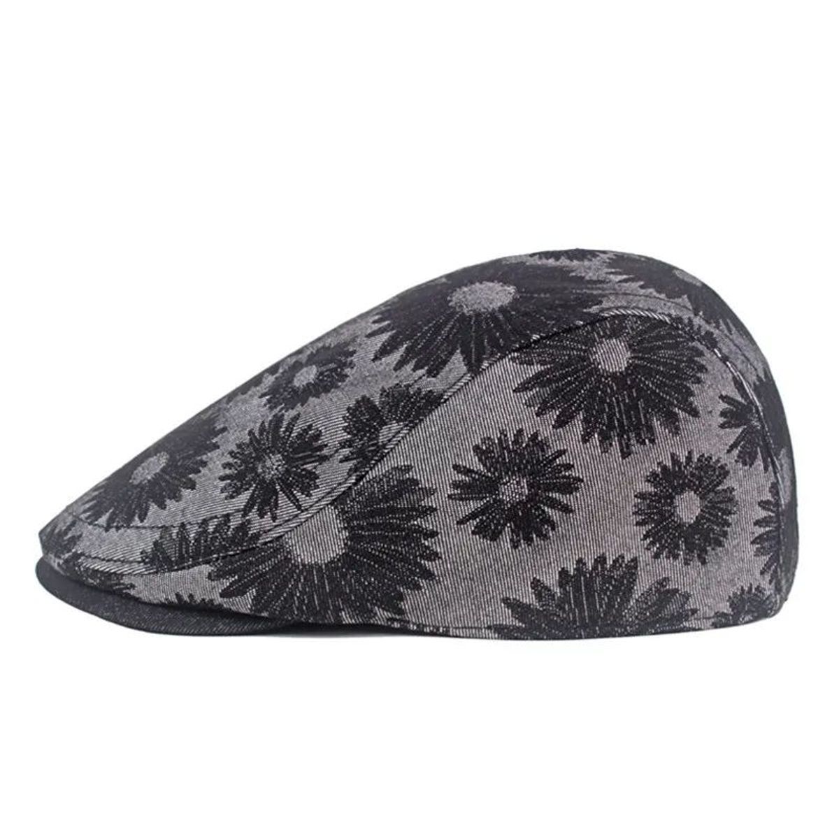 KAST PE - Boina Gorra Unisex de Jean DaisyFlower - Gris Oscuro