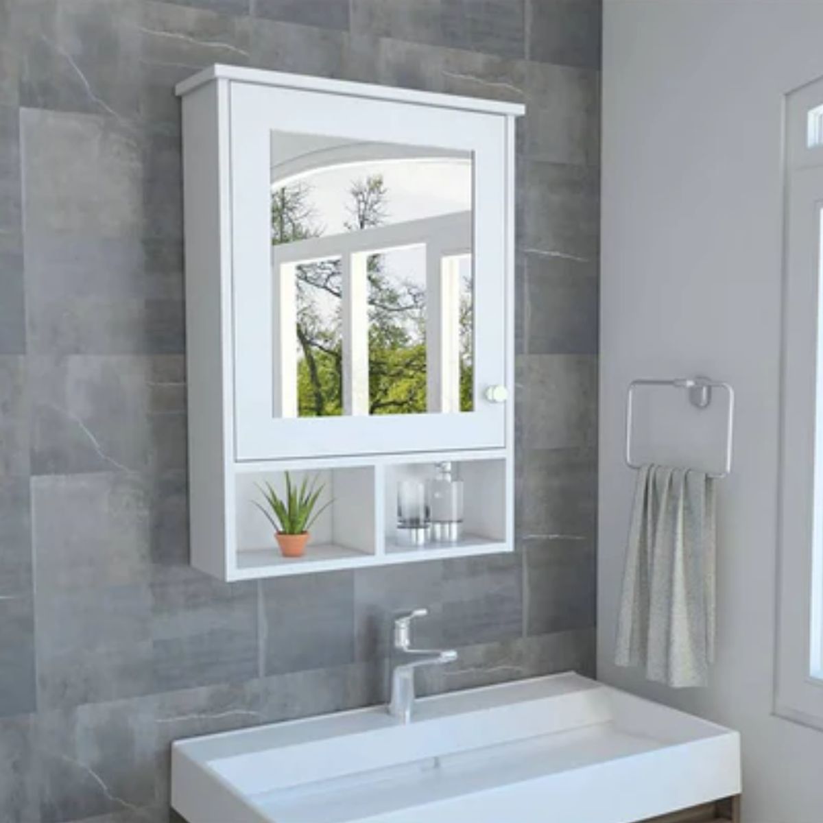 GENERICO - Gabinete de Baño Armado Mika Blanco - Petrox Home