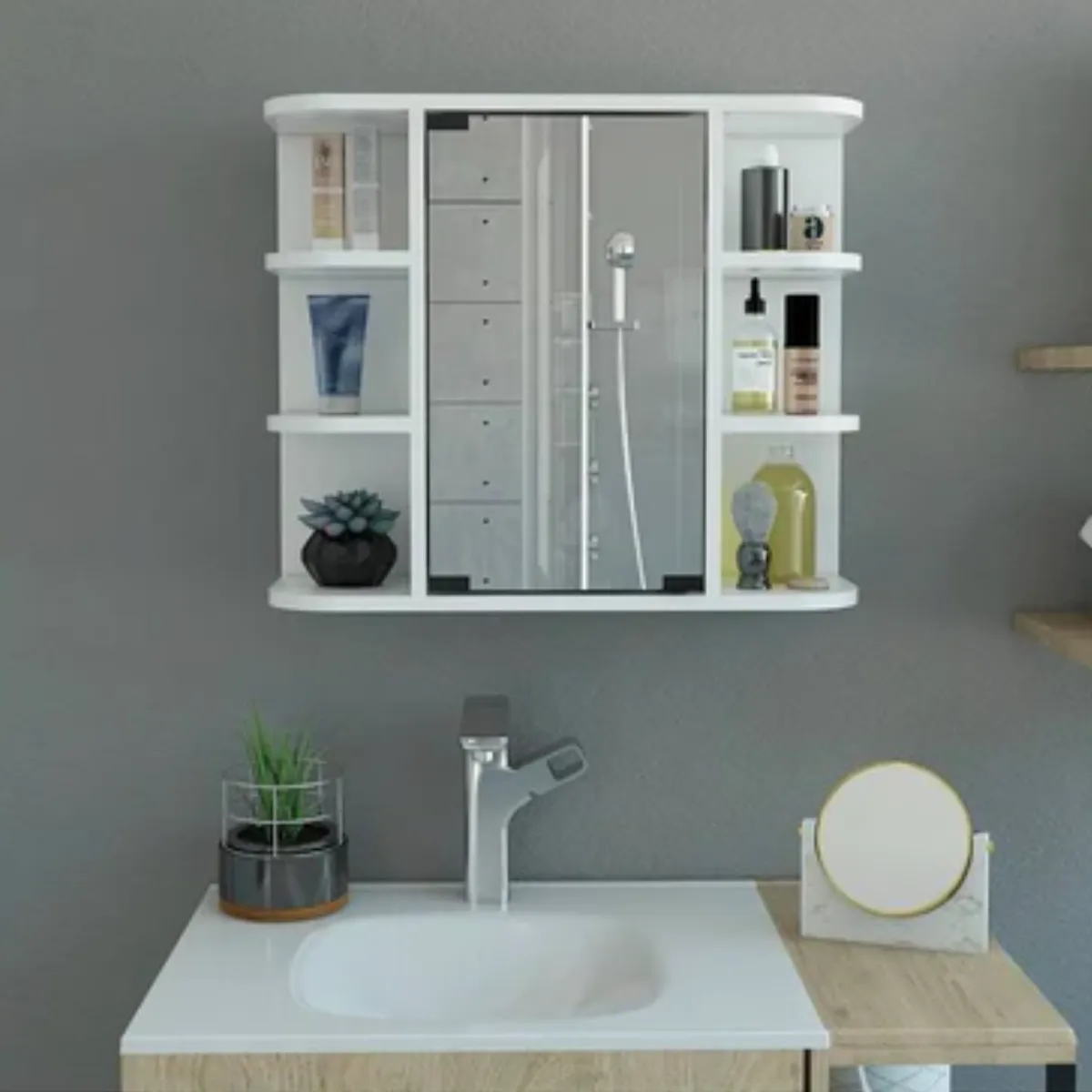 GENERICO - Gabinete de Baño Armado Mikael Blanco - Pretrox Home