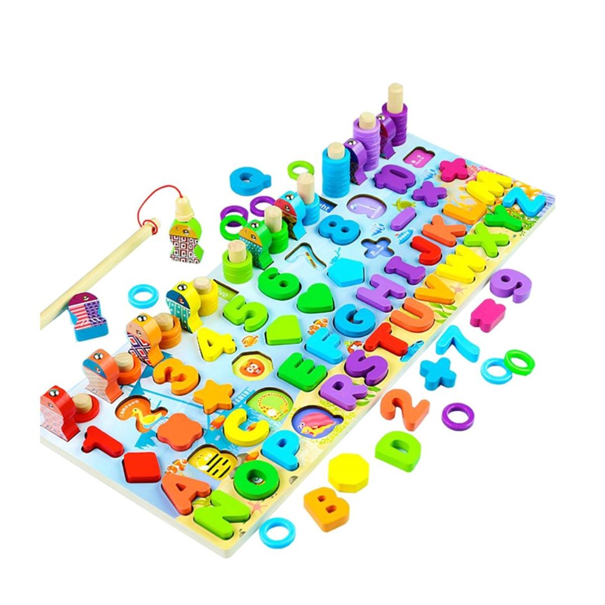IMPORTADO MC - Juego Didáctico Tablero Montessori Multifuncional De Madera