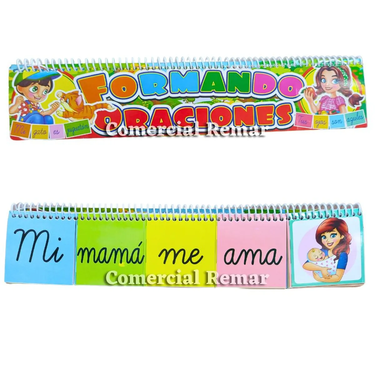 GENERICO - Anillado Educativo Formando Oraciones con Imágenes Didáctico