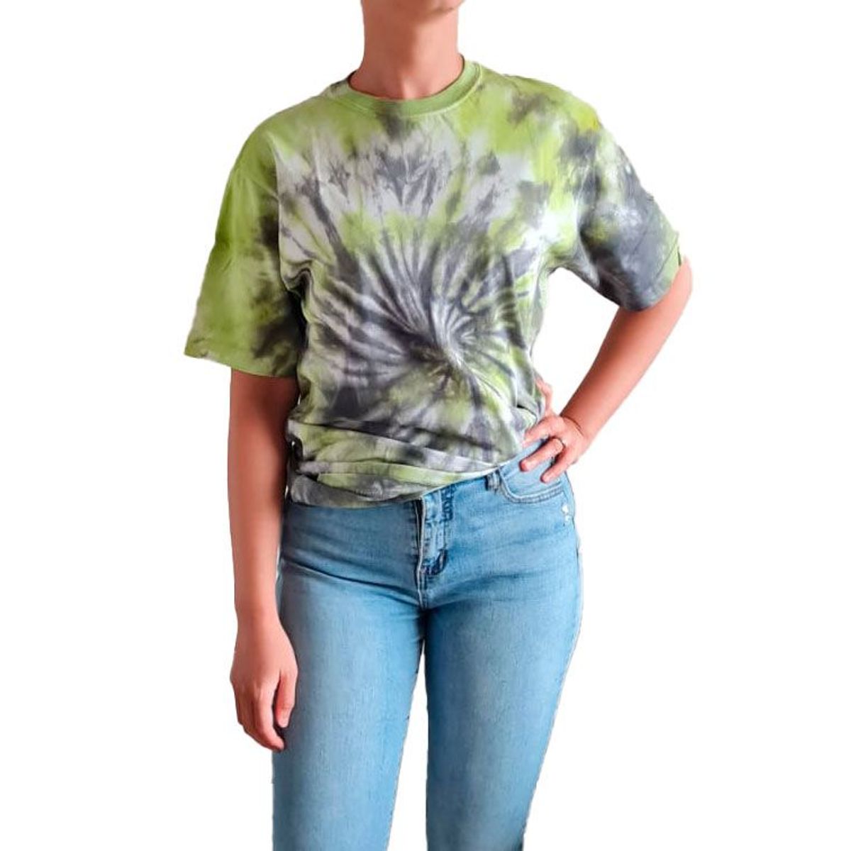 GENERICO - Polo mujer tie dye duo- Nathalie Love It - Verde